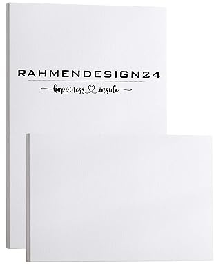 Rahmendesign24 Telaio/tela non stampata, 20 x 35 cm, 260 g/m² (100% PES), 18 mm (standard)