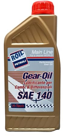1 Litro di Roil GEAR CD SAE 140 - Olio Minerale per cambi manuali, differenziali, trasmissioni manuali, ingranaggi ipoidi e assali