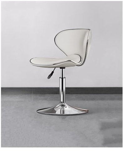 BORSAD Barhocker Höhenverstellbar Mit Lehne Kunstleder Tresenstuhl Küchen Tresenhocker Barstuhl Sitzhöhe 60 cm Barstools Barsessel Drehbar Modern (Farbe : Beige, Size : Short 41.5cm)