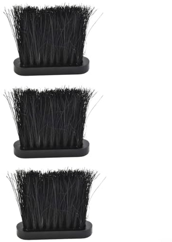 3 Stück Kaminbürsten Runder Bürstenkopf mit Holzgriff für Kamin Feuerstelle Kaminbürste Ersatzbesen für Kaminbesteck Ersatzbürstenkopf 11 x 3,3 x 1,3 cm
