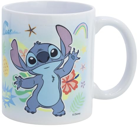 Stitch, tazza in ceramica a sublimazione da 325 ml, in confezione regalo