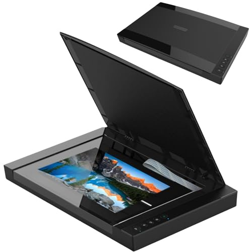 KJYLJYX Large Format Flatbed Scanner, A3 Photo Scanner,Scan 12x 17 in 4 Sec, Auto-Scan, Document Book Scanner