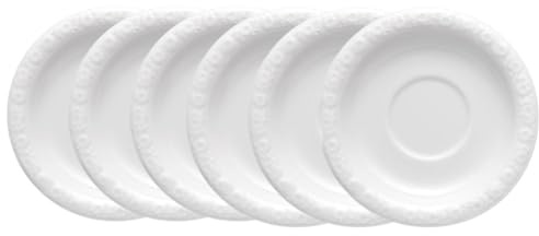 Rosenthal Maria Weiss Espresso-/Mokka-Untertasse 12 cm Set6