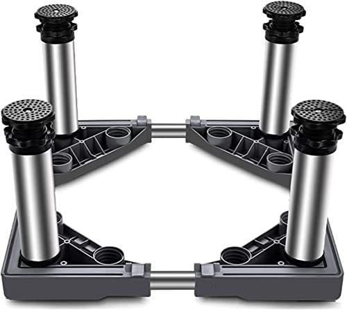 Washing Machine & Refrigerator Stand with 4/8/12 Strong Legs Adjustable Base for AC Units Vertical Floor Tray Width/Length 4 4 Legs - 19-22cm Heavy Duty Support