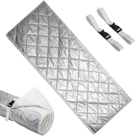 Housse de tuyau de climatisation | Manchon de tube d'aération | Housse de protection isolée et anti-poussière pour camping-car, dortoir, magasin, maison, sous-sol, appartement