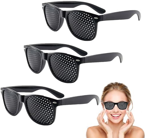 Doukesh Occhiali Stenopeici Occhiali a Griglia Pinhole