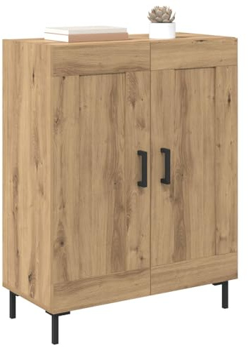 vidaXL Sideboard Artisan-Eiche 69,5 x 34 x 90 cm Verbundholz und Eisen