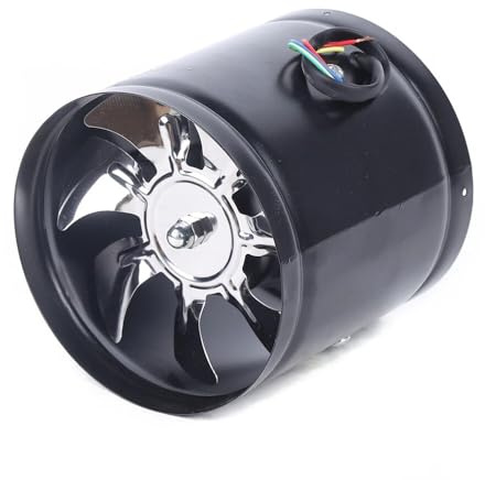 Aangeebone Abluftventilator, Lüftungsventilator mit 7 Ventilatorflügeln, Wandventilator, Geräuscharm, 2800r/min Geschwindigkeit, Luftmenge 600m³/h/352.94CFM, für Werkstätten, Keller und Lagerräume