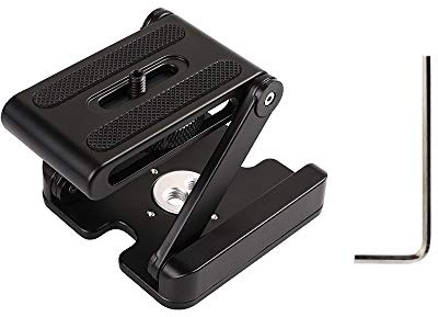 Fydun Aluminum Z Flex Tilt Tripod Head 2KG Payload Universal 1/4 3/8 Screw Bubble Level DSLR Camera Mounting