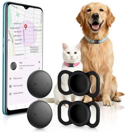 Dog Tracker Android - Keine monatliche Gebühr - Hundehalsbandhalter mit Ortungsgerät (2 Stück)