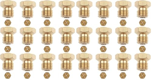 12 Pcs Gicleur gaz Butane Universels, Gicleur gaz de ville, [2×0.5mm, 2×0.7mm, 2×0.8mm, 2×0.9mm, 2×0.95mm, 2×1.1mm, ], Injecteur gaz butane pour Cuisiniere Gaz Four Gaz (Lot de 2)
