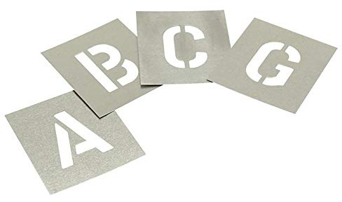 Buchstabenschablonen aus Zink