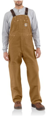 Carhartt Workwear, R01BRN, Salopette Anatra tute, pantaloni da lavoro, formato 30/36, blu