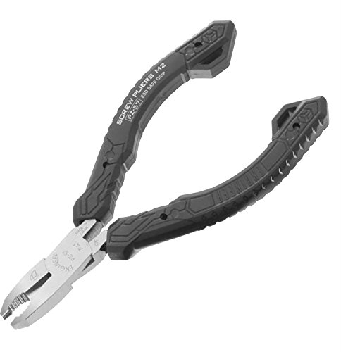 mini Sized Screw Removal/gripping Pliers with Unique Non-Slip Jaws for Quickly extracting Damaged Screws, ESD Safe. Made in Japan. Engineer pz-57 M2 neji-Saurus