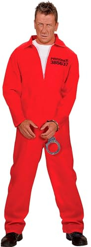 W WIDMANN MILANO Party Fashion - Costume Prisonnier, Détenu, Détenu, Criminel, Costumes de carnaval