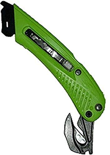 Pacific Handy Cutters Right Handed 3-in-1 Safety Cutter, Tape Splitter, Film Cutter S5R, Green