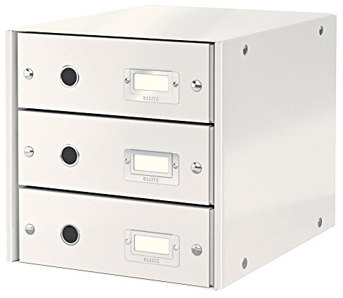 Leitz WOW Click And Store Skrivbordsbyrå, 3 Lådor, Vit, 60480001