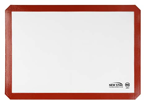 New Star Foodservice 36657 Commercial Grade Silicone Baking Mat Non Stick Pan Liner, 14 x 20 inch (Two-Thirds Size)