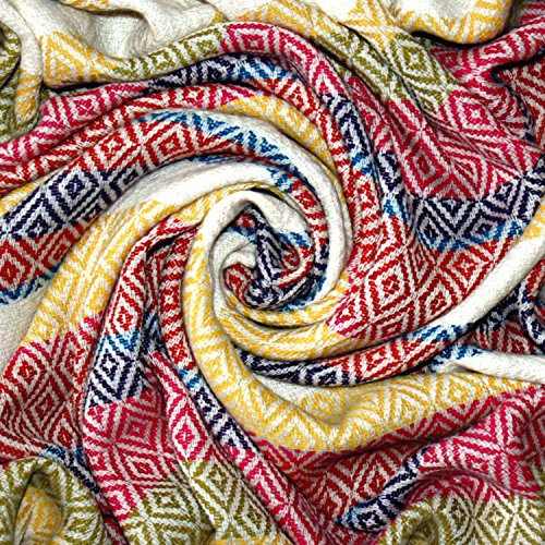 Lorenzo Cana Luxus Alpakadecke 100% Alpaka Fair Trade Decke Wohndecke handgewebt Sofadecke Tagesdecke Kuscheldecke 96034