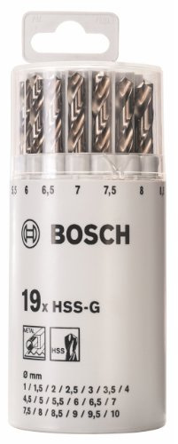 Bosch 2607018361 Pro 19 teilig, Metallbohrer-Set in Kunststoffrunddose, 19 Stück