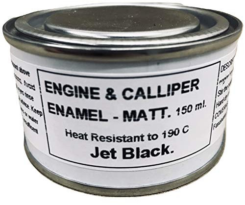 1 x 150ml Black Matt Heat Resistant Brake Caliper & Engine Paint