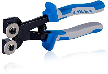 SPEEDWOX Glass Tile Nipper 8 Inches High Strength Tungsten Carbide Scoring Wheels for Quickly Cutting Porcelain Mosaic Ceramic Mirror Professional Glass Cutters Score Tile Working Tool Heavy Duty