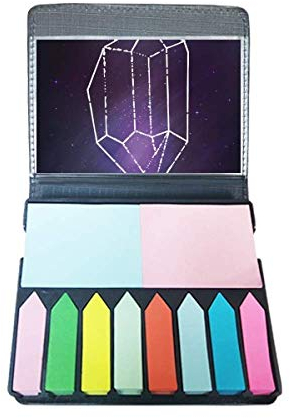 Crystal Universe Sky Fantasy Star Blau Selbstklebende Notizzettel Farbe Page Marker Box
