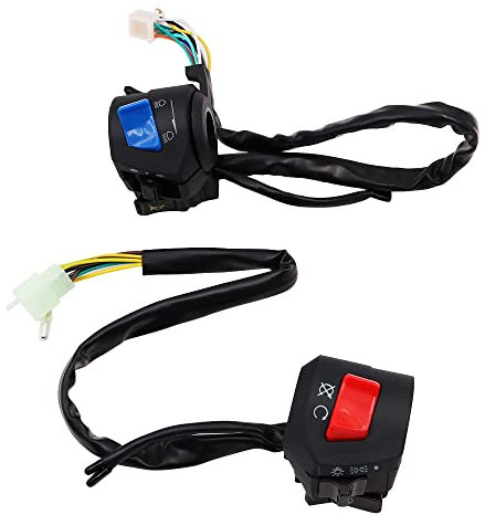 VOANZO 1 par universal de interruptores de manillar izquierdo y derecho para motocicleta Quad Dirt Bike ATV Scooter
