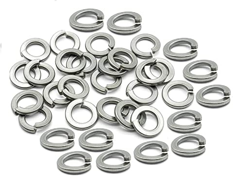 TERF® M8 - Arandela de resorte de sección rectangular M8 (8 mm) de acero con cierre dividido (100 unidades)