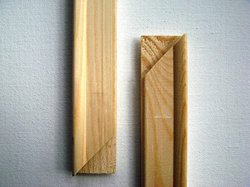 3er Set Keilrahmenleisten Set zum Selbstbau DIY Keilrahmen Bausatz (25 x 25 cm)