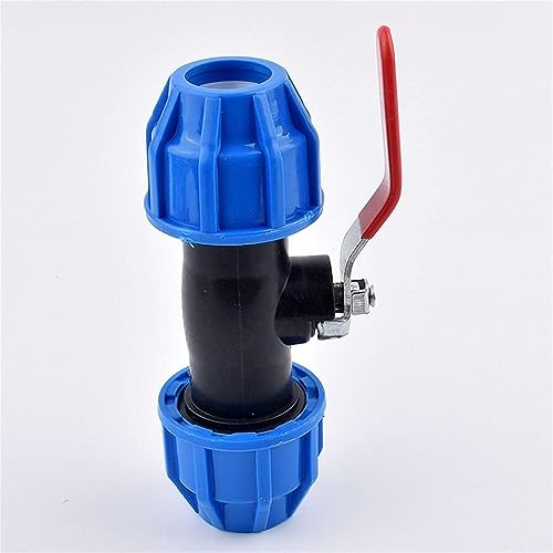 Kugelhahn-Absperrventil, PVC-Rohr-Verbindungsventil, Schnellverbinder, Edelstahl-Ventilkern, Wasserrohr-Armaturen, Kugelhähne, Garten, Landwirtschaft (Größe: 50 mm Innendurchmesser) ( Size : 50mm Inne