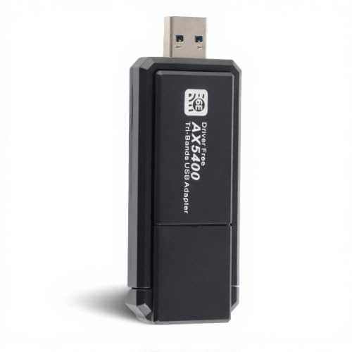 Adaptador WiFi USB, Dongle WiFi de Tres Bandas 3000MBPS 2,4/5/6 GHz, Receptor Externo de Red Inalámbrica 802.11ax WiFi6E, para Win 10/11