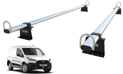 TITAN WorkReady Van Roof Rack 2 Bars - Compatible Fittings to fit a Ford TRANSIT CONNECT Mk2 (2014-onward)
