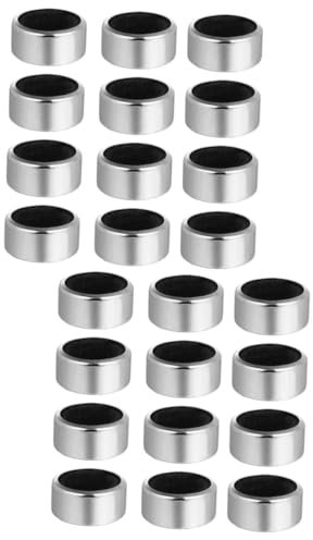 Garneck 24pcs Detachable Wine Drip Stop Rings Stainless Steel Wine Bottle Collars Bottle Ring Holders for Home