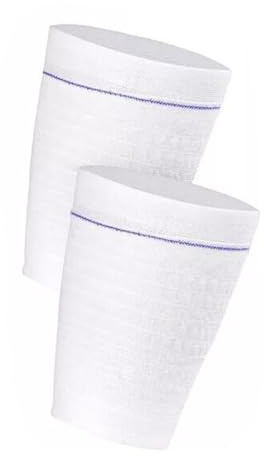 BODYA Urinbeutelhalter, Katheter-Beinbeutelhalter, Urinbeutel, Beinmanschetten, Stoff, waschbar, wiederverwendbar, Weiß, 2 Stück