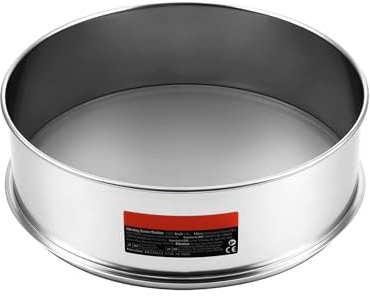 Happybuy 150 Mesh Flour Sieve Fine Mesh Sifter, 304 Stainless Steel, 12.6 Strainer for Baking, Food-Grade, for Flour, Rice, Mungbean, Pearl Powder