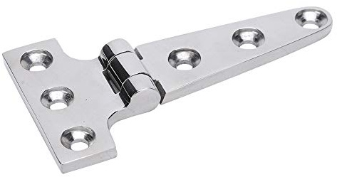Yosoo Health Gear T Scharniere, T Scharniere aus Edelstahl für Schuppen, Türscharniere, Torscharniere, Robuste T Riemenscharniere (S 18,5 x 10,2 x 2,6 Zoll)