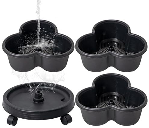 Tour de plantation, pots de fleurs empilables, tour de fraise, planteur de jardin vertical, planteur de jardin vertical à 3 niveaux, tour verticale empilable, fleurs de jardin et planteurs de légumes