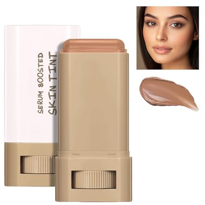Beauty Balm Serum Boosted Skin Tint, Foundation Stick, Tinted Moisturizer for Face, Full Coverage Foundation, Concealer Stick for Foundation Makeup, Contour Sticks for Face Makeup, Dewy Finish (#06)