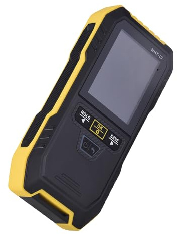 Sunydog Humidimètre Numérique pour Bois avec Technologie de Détection Profonde – Non Destructif, Portable – pour Revêtement de Sol, Bois Chauffage, écran Couleur 2,4 (Humidimètre WMT-10)