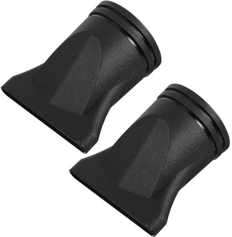 Generico 2 Pezzi Bocchette per Phon Nero in Plastico con Design Leggero e Concentratore per Styling Professionale Uso in Salone e Casa