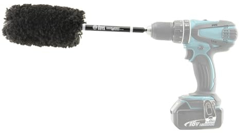 Chemical Guys ACC401 Power Woolie Mikrofaser-Radbürste mit Bohreradapter
