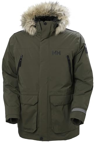 Helly Hansen Hommes Parka transparente, Vert, M