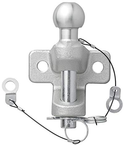 Zugmaul Anhängerkupplung Kugelkopf Maulkupplung Traktor Kombikupplung Trecker silberfarben Doppelversion D20.2 / S350