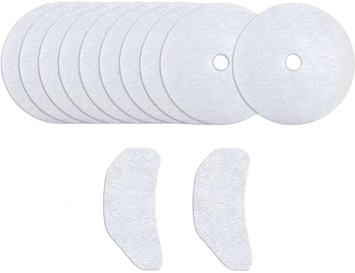 12PCS Tumble Dryer Filter, 10PCS Round Lint Filter + 2PCS Air Intake Filter, Dryer Lint Screen Replacement for BUS* H DHB7VTDW DHB7VTDB TD3CNBW
