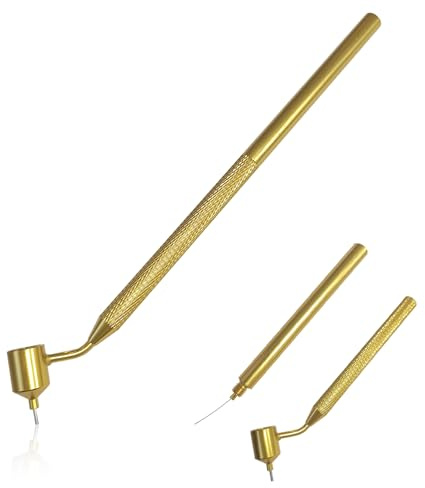 YAFIYGI Fine Line Paint Pen Applicator Fluid Writer Tool for Automotive Touch-Up Chip Repair Precision 0.5mm Tip for Scratch Car Touchup Durable Brass Construction