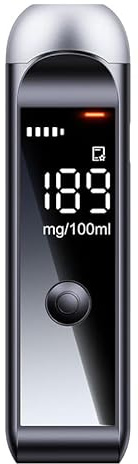 Breathalyzer Professional-Grade High Accuracy Alcohol Tester, Breathalyzers for Alcohol with LCD Digital Display Portable Breath Personal Alcohol Tester for Home Use Breath Alyzer Tester USB C Port