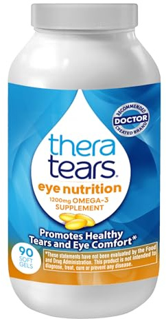 TheraTears Omega 3 Supplement, 1200mg, 90 ct (Pack of 1)