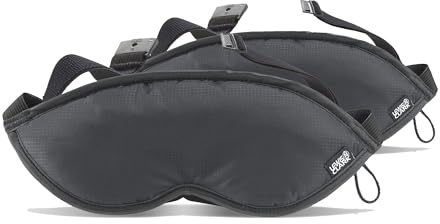 Lewis N. Clark Comfort Sleep Mask | Eye Mask for Travel | Comfortable & Breathable | Light Blocking & Adjustable | 2 Pack | Black