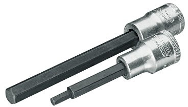 GEDORE IN 19 L 6-90 Schraubendrehereinsatz 1/2 Zoll 90mm Innen-6-kt 6 mm, 1 Stück, 6157300